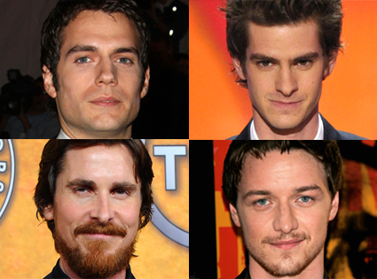 Henry Cavill, Andrew Garfield, Christian Bale, James McAvoy Henry Cavill, Andrew Garfield, Christian Bale, James McAvoy